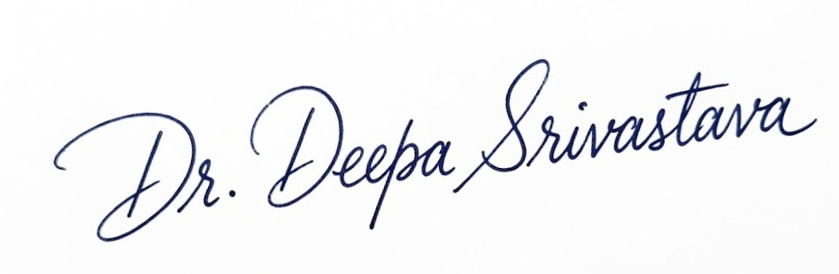 Dr. Deepa Srivastava Signature